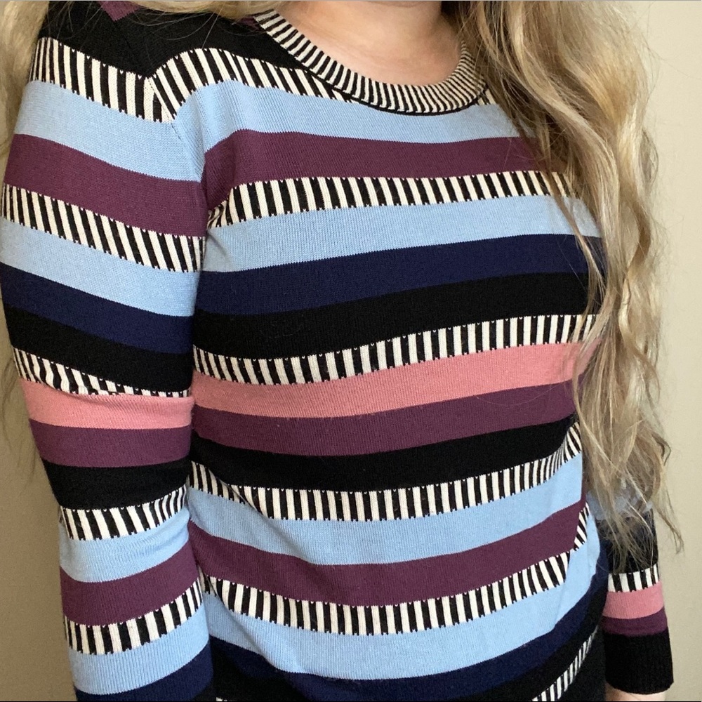 Anthropologie Numph Striped Sweater